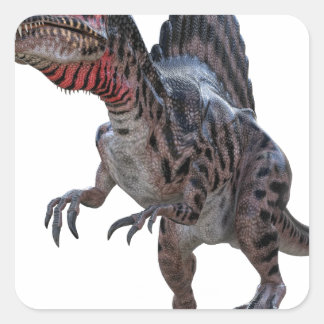 Spinosaurus Running Square Sticker