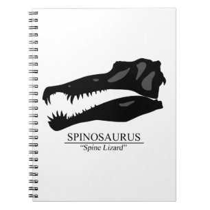 Spinosaurus Skull Spiral Notebook