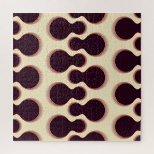 Spiny globular shapes, brown shades pattern. jigsaw puzzle