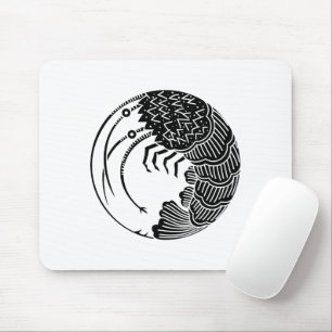 Spiny lobster circle mouse pad