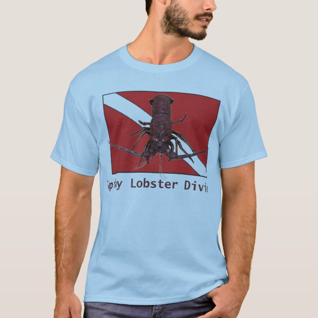 Spiny Lobster Diving T-Shirt (Front)