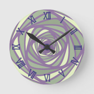  spiral 4 colours  round clock