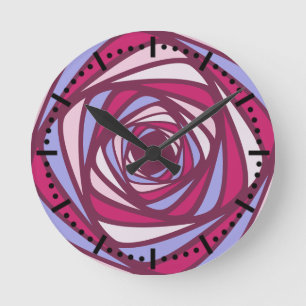  spiral 5 colours  round clock