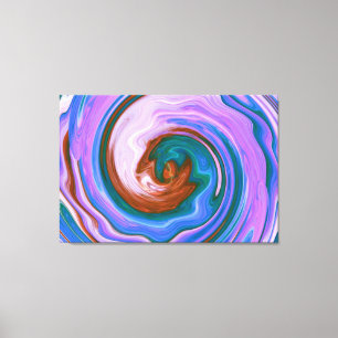 Spiral Abstract Art 5 Canvas Print