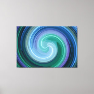 Spiral Abstract Art 7 Canvas Print