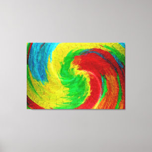 Spiral Abstract Art 8 Canvas Print