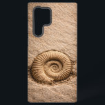 Spiral Ammonite Fossil  Samsung Galaxy Case<br><div class="desc">Elevate your device with "The Standard" in prehistoric art. This design features a perfectly preserved spiral Ammonite fossil rendered in stunning 3D detail, set against a backdrop of fine-grained sandstone.Following our boutique design rules, the fossil is scaled and centered in the lower portion of the case, providing a clean, sophisticated...</div>