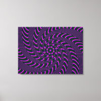 Spiral Art Stretched Canvas Print