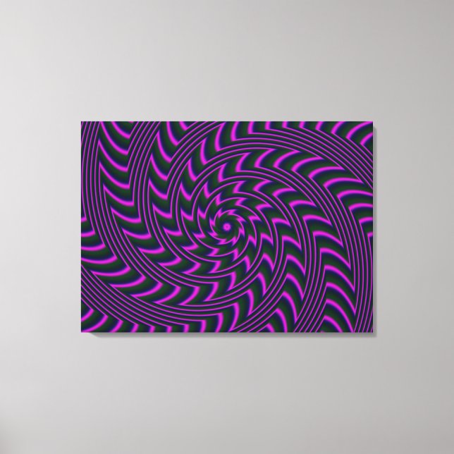 Spiral Art Stretched Canvas Print (Front)