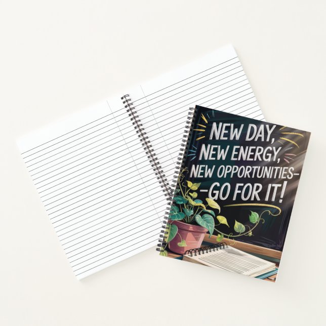 Spiral Bound Notebook - Inspirational Quotes (Inside)