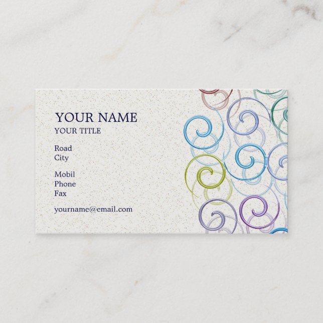 Spiral Business Card (Front)