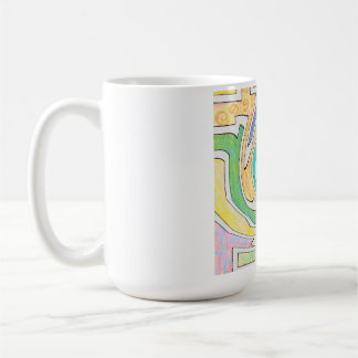 Spiral Caught in Colorful Maze Coffee Mug