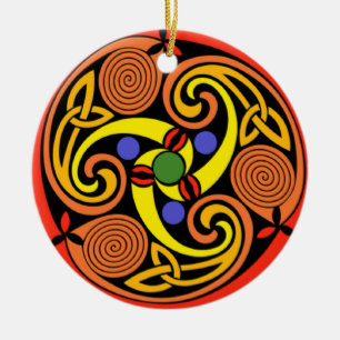 Spiral celtic ornament design