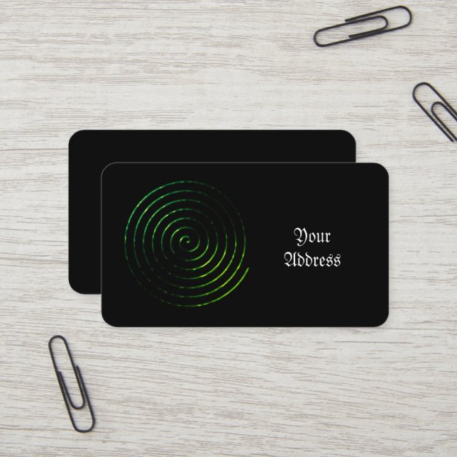 Spiral Celtic symbol Business Card (Front/Back In Situ)