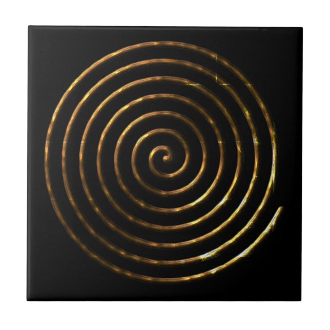 Spiral Celtic symbol Tile (Front)