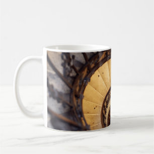 Spiral circle stairs staircase old buildingstairs, coffee mug
