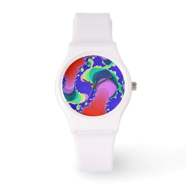 SPIRAL CIRCLES FRACTAL   WATCH (Front)