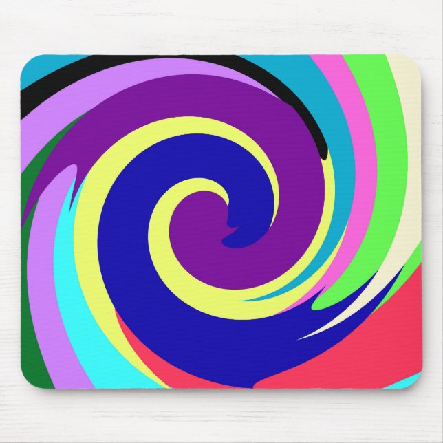 Spiral Colour Mouse Pad (Front)