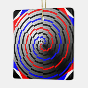Spiral Cone by Kenneth Yoncich Ceramic Tree Decoration