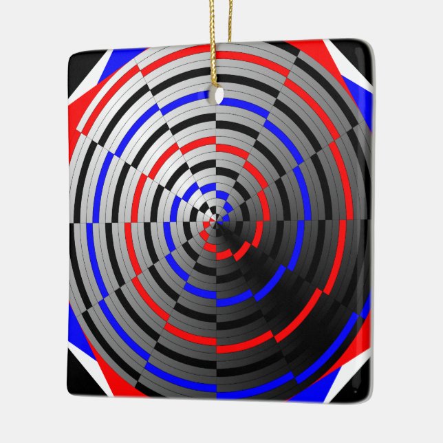Spiral Cone by Kenneth Yoncich Ceramic Tree Decoration (Left)