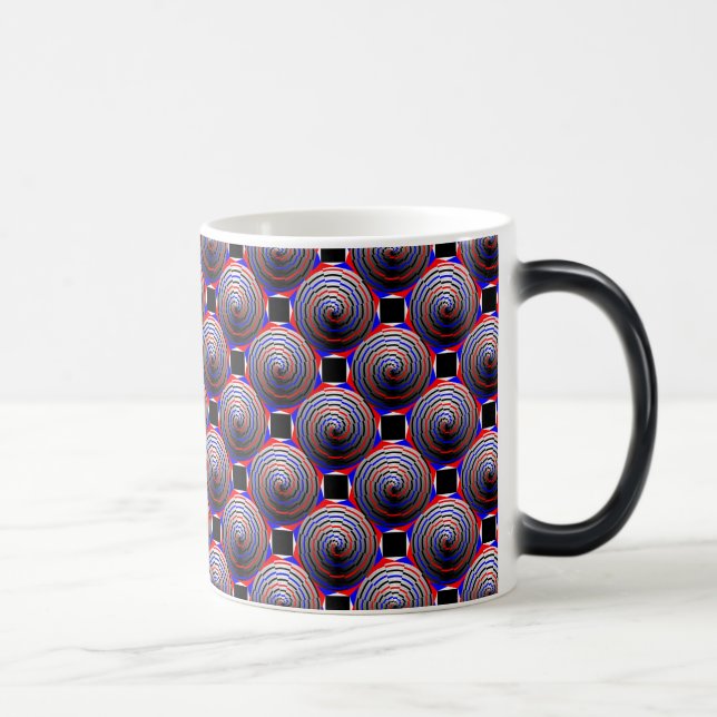 Spiral Cone by Kenneth Yoncich Magic Mug (Right)