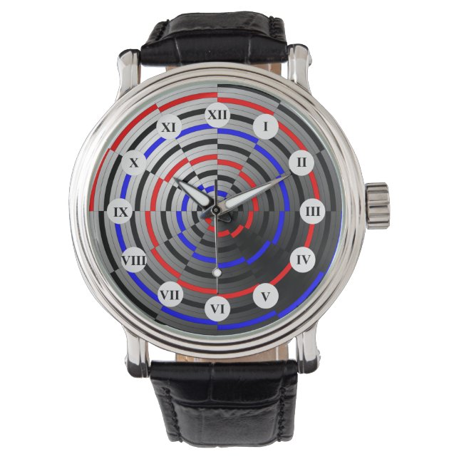 Spiral Cone (Roman Face) by Kenneth Yoncich Watch (Front)