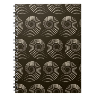 Spiral Curls: Stylish Vintage Pattern Notebook