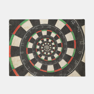 Spiral Dart Board Droste Door Mat