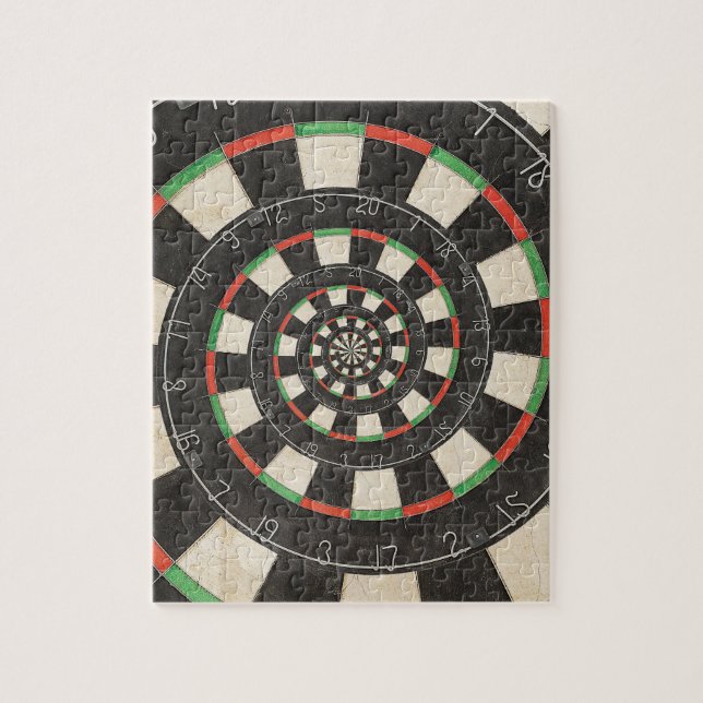 Spiral Dart Board Droste Puzzle (Vertical)