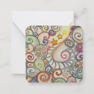 spiral drawing  card