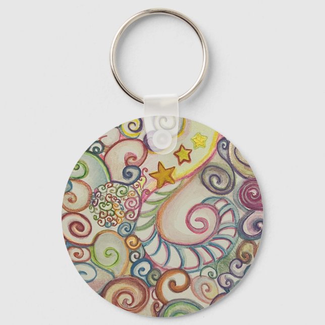 spiral drawing  key ring (Front)