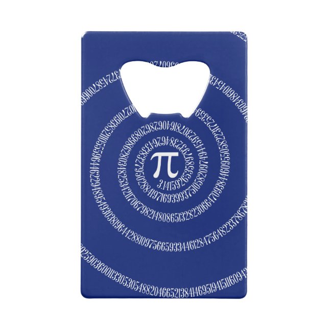 Spiral for Pi Numbers on Navy Blue Decor (Back)