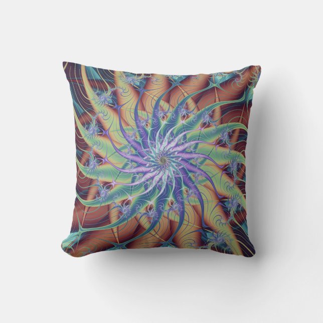 Spiral Fractal Starfish Cushion (Front)