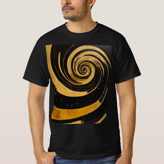 Spiral Galaxies: A Cosmic Journey" T Shirt  (Front)