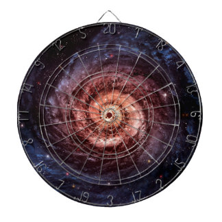 Spiral galaxy dartboard