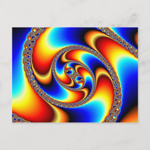 Spiral Galaxy - Fractal Art Postcard