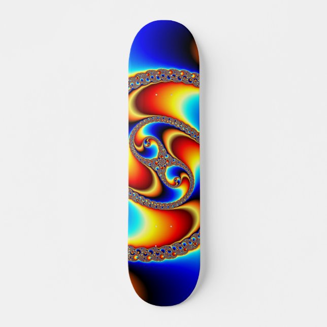 Spiral Galaxy - Fractal Art Skateboard (Front)