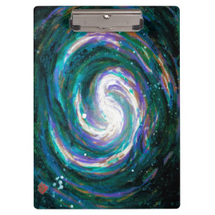 Spiral Galaxy in Space Clipboard