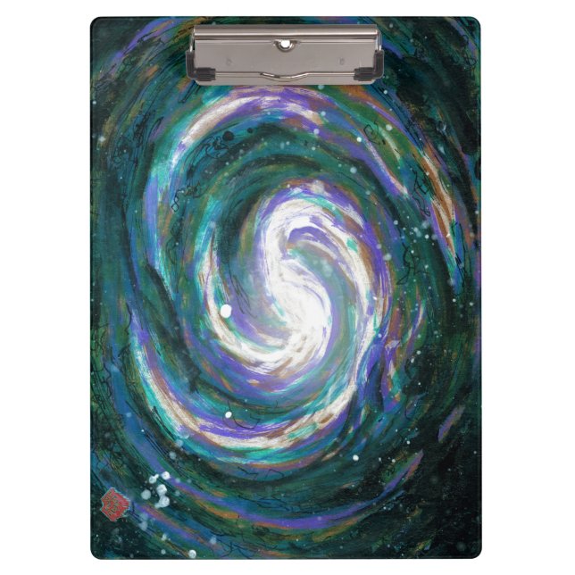 Spiral Galaxy in Space Clipboard (Front)
