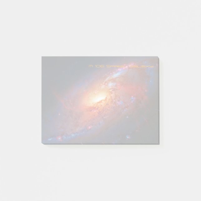 Spiral Galaxy M106 in Canes Venatici Post-it Notes (Front)