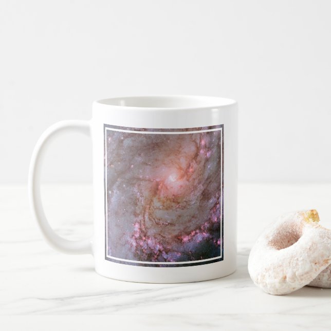 Spiral Galaxy M83, Ablaze With Star Formation. Coffee Mug (With Donut)