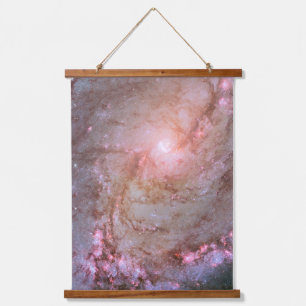 Spiral Galaxy M83, Ablaze With Star Formation. Hanging Tapestry