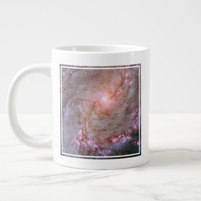 Spiral Galaxy M83, Ablaze With Star Formation. Large Coffee Mug (Left)
