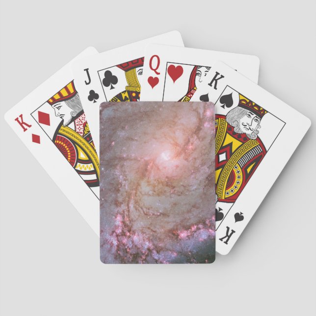 Spiral Galaxy M83, Ablaze With Star Formation. Playing Cards (Back)