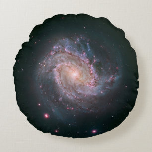 Spiral Galaxy M83 (NASA) Round Cushion