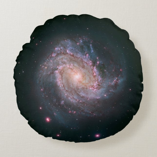 Spiral Galaxy M83 (NASA) Round Cushion (Front)
