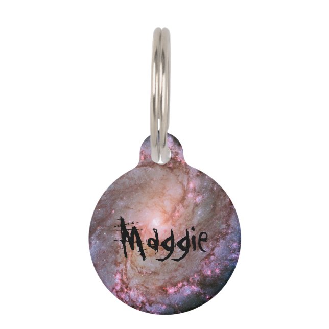 Spiral Galaxy M83 Pet Tag (Front)