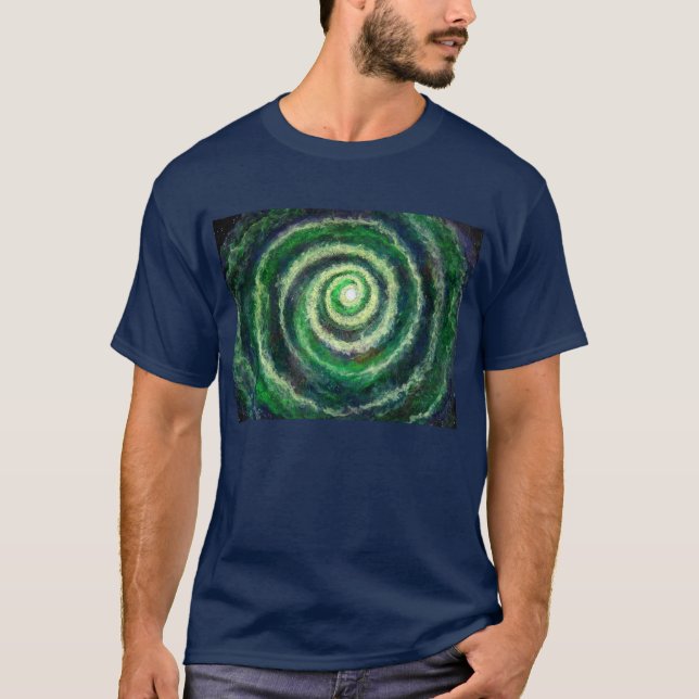 Spiral Galaxy Men's dark T-shirt (Front)