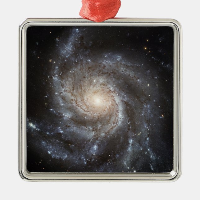Spiral galaxy Messier 101 Metal Tree Decoration (Front)