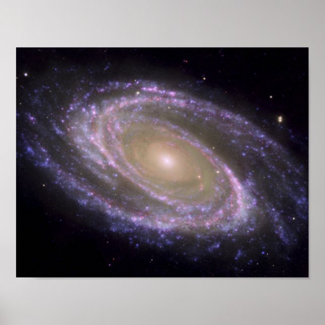 Spiral galaxy Messier 81 Poster (Front)